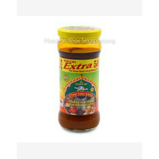 

Perisa Tomyam Vegetarian Segera 340gram Percuma Extra 50%