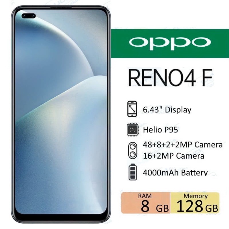 Oppo Reno 4F Ram 8/128 GB Second Mulus