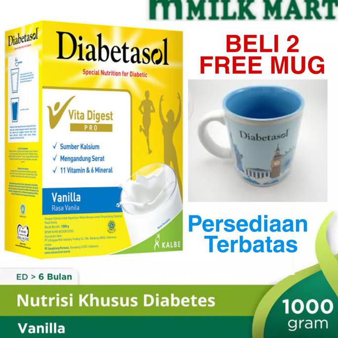 

[[BISA COD]] DIABETASOL VANILA 1000GR//MILKMART PROMO Kode 1390