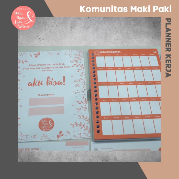 

[RESTOCK] PLANNER KOMUNITAS MAKI PAKI