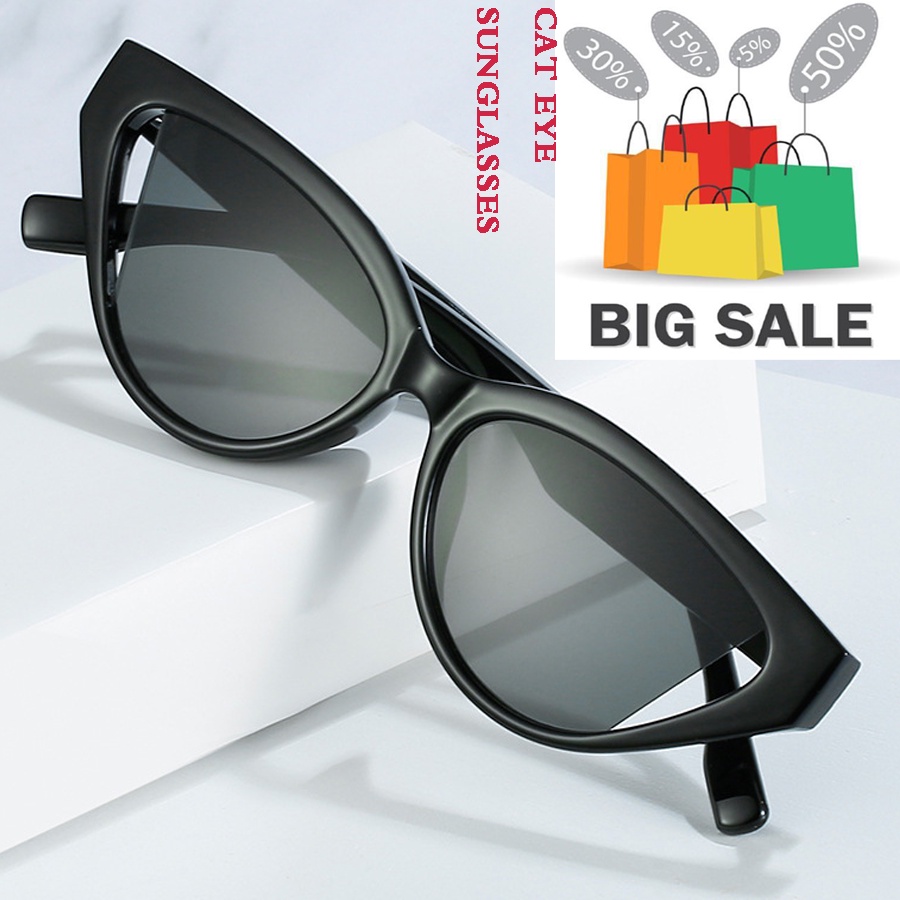 Kacamata Hitam Uv Model Mata Kucing Gaya Retro Eropa Amerika Untuk Pria Dan Wanita