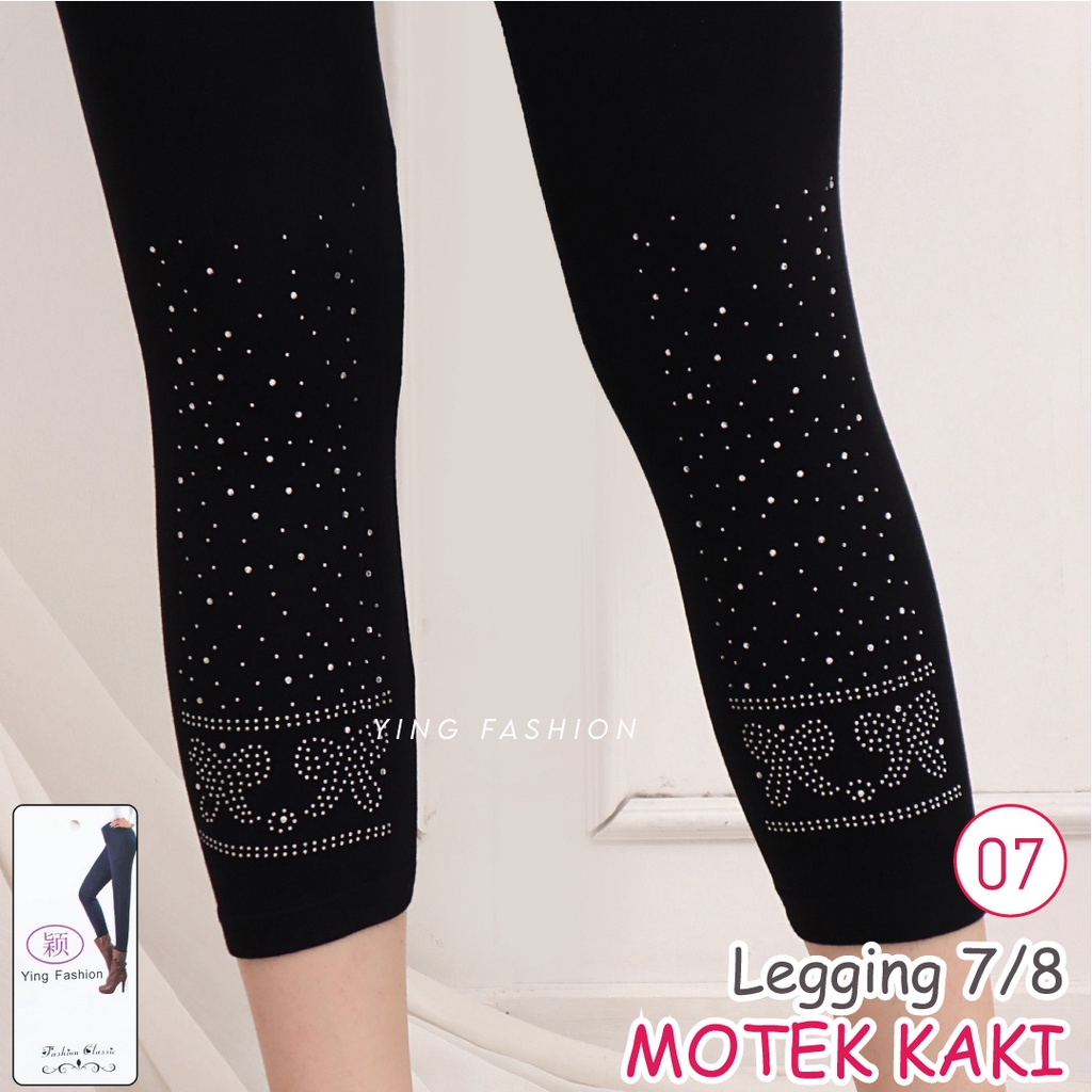 Legging MOTEK KAKI MK07-07 / LEGGING PENDEK WANITA / LEGGING MOTEK PENDEK / LEGGING IMPORT / LEGGING YING FASHION