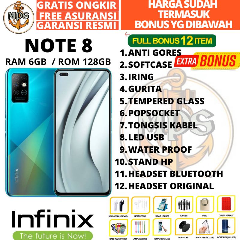 INFINIX NOTE 8 RAM 6GB ROM 128GB 6/64 GARANSI RESMI