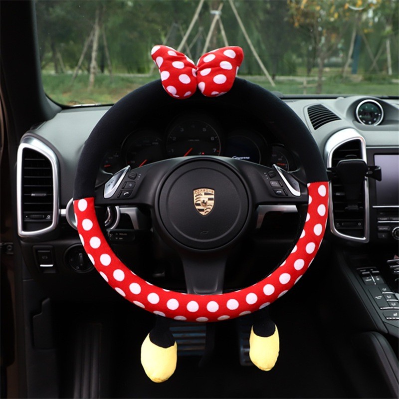 stir mobil setir mobil mickey minnie sarung setir mobil mick minnie mouse cute ada kaki