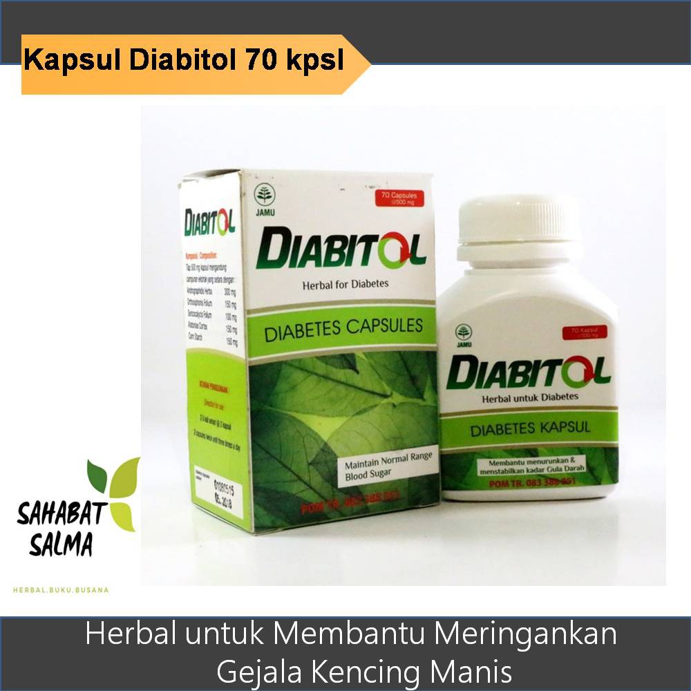 

Kapsul Diabitol obat herbal Diabetasol I Obat Herbal Diabetes Addawa