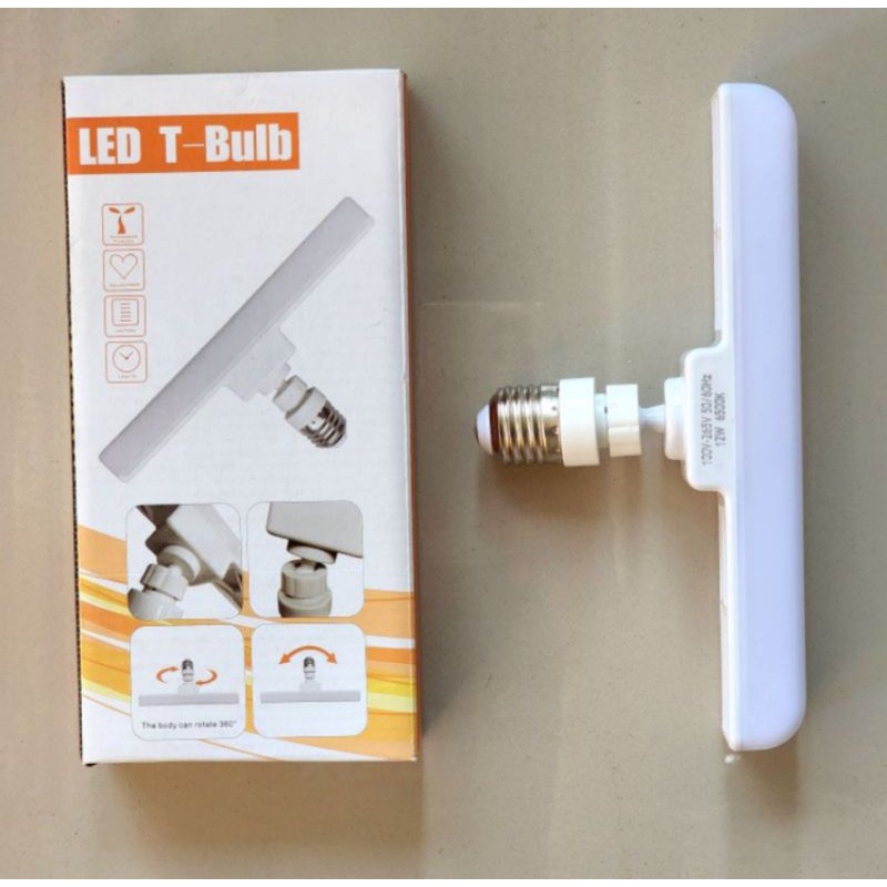 lampu led T bulb bohlam body rotasi 360° 12 watt