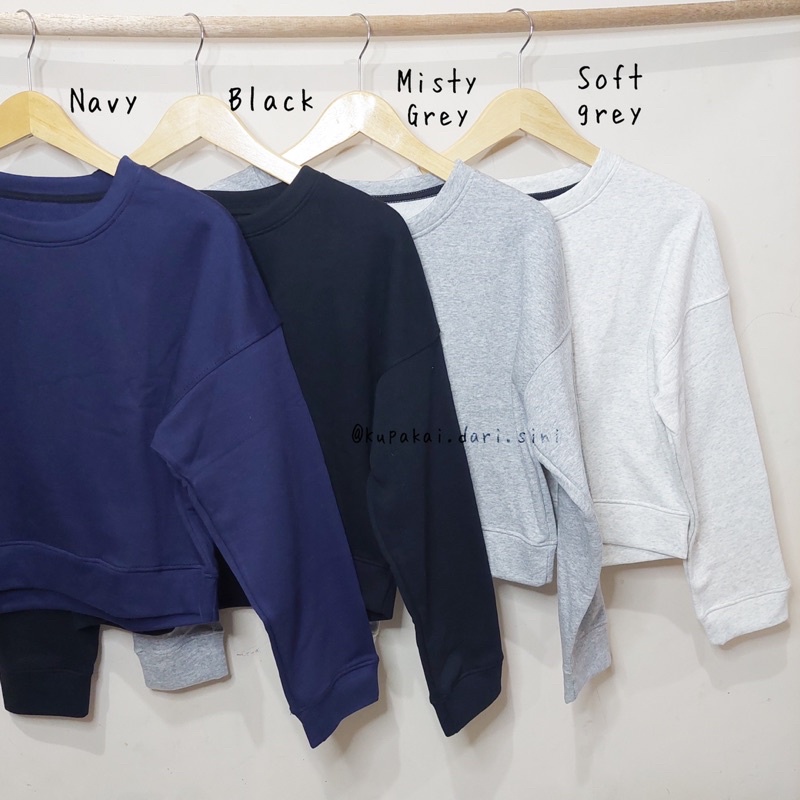 SWEATER - SWEATSHIRT Crop Oversize | Korean Sweater