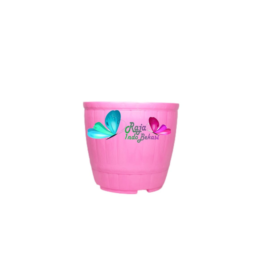 Pot Gentong Meg 22 Putih Biru Hijau Pink Warna Warni Mirip Pot Gentong Lovenia Putih 18 22 27