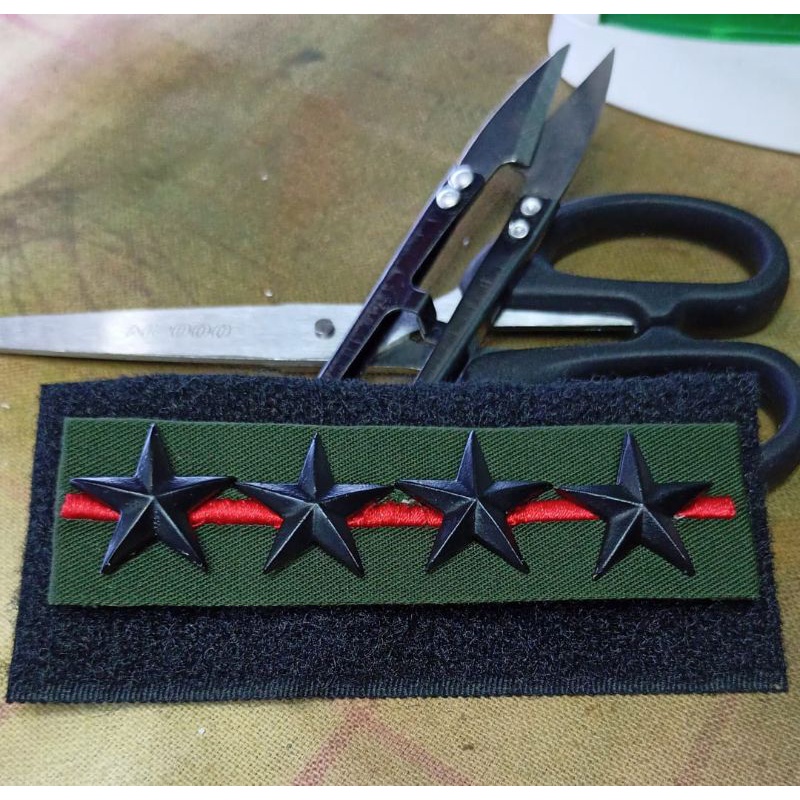 pangkat topi pdl bintang 4 model cor