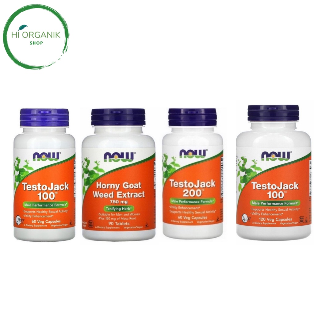 Now Foods TestoJack 200 60 Veg Capsules ; Now Foods TestoJack 100 60 Veg Capsules ; Now Foods Horny 