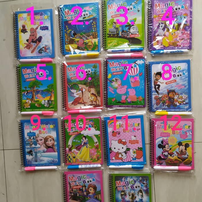 

Magic Water Drawing Book Buku Gambar Mainan Edukasi Anak