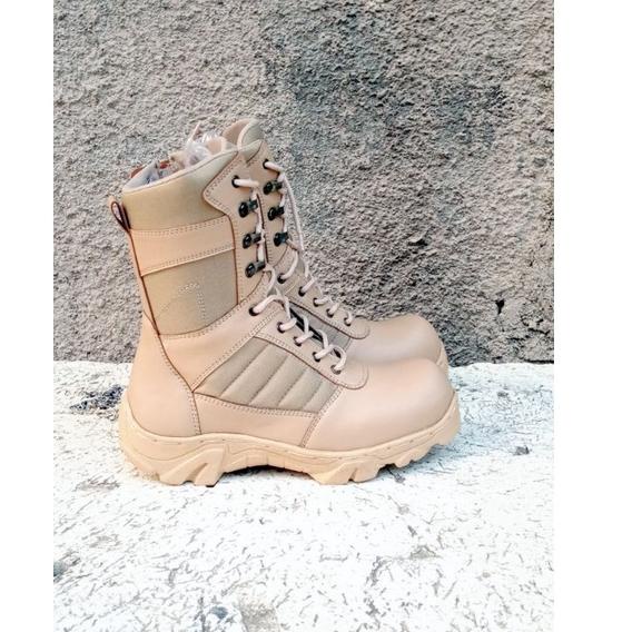 SEPATU PDL CREAM GURUN TACTICAL SAFETY || SEPATU PDL SATPOL PP || E8R8