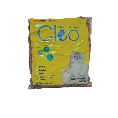 Cleo tuna 500gr makanan kucing repack