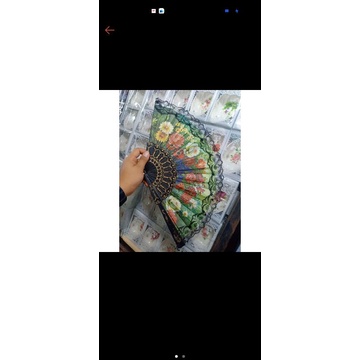 Souvenir Kipas Spanyol Hitam ( kemas plastik / Souvenir pernikahan )
