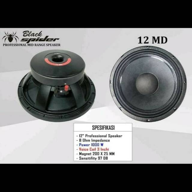 subwoofer black spider 12 inch