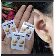 giwang tusuk alpaka bali lapis emas