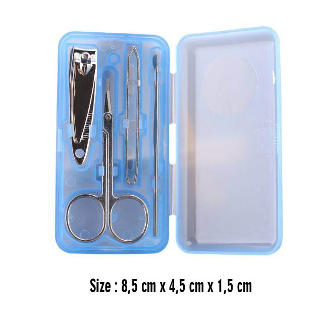 Alat manicure pedicure set tools kit 7in1 4in1 pcs perawatan pembersih kuku premium stainless