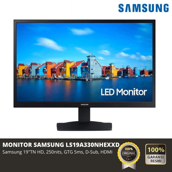 Monitor SAMSUNG 19&quot; HDMI LS19A330NHEXXD Garansi Resmi NEW