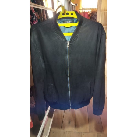 Zara Man Suede Boomber Jacket