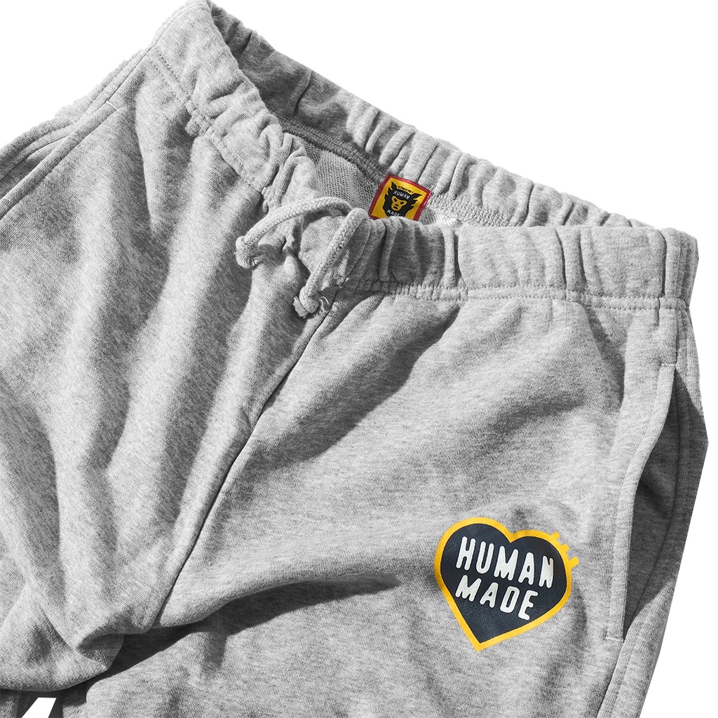 Human Made Tricolor Heart Logo Sweatpants Grey