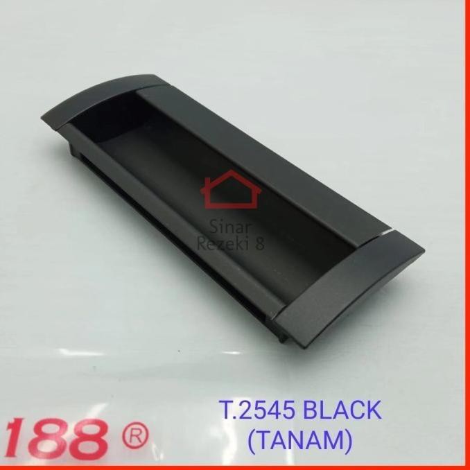 {$eller Lki 3ma0ct} Handle Tanam 2545-128 Hitam Tarikan Geser Pintu Lemari Aluminium Laci Sliding Mi