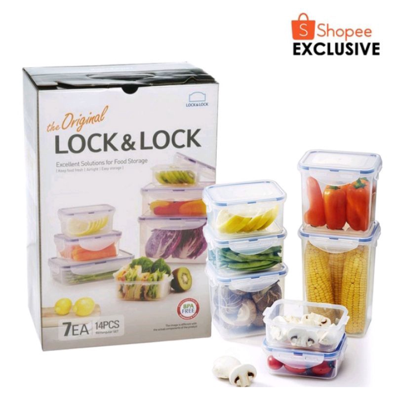 Lock n Lock gift set 7pcs promo container food
