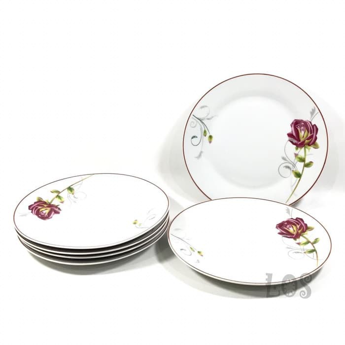 Piring Makan Keramik CEPER HW ROSEWOOD 9.5 inch (00320.00029)
