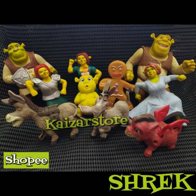 Action Figure SHREK Mainan Action Figure Sherk Mcd Hadiah Happy Meal McDonalds Pinokio Popeye Push i