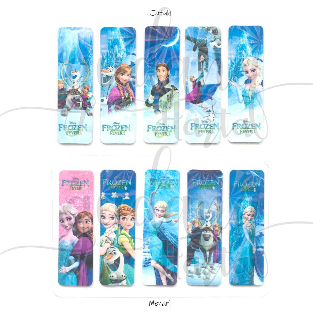 

Sticky Notes Frozen Elsa Ana Unik Plastik Memo Pembatas Buku GC 301315