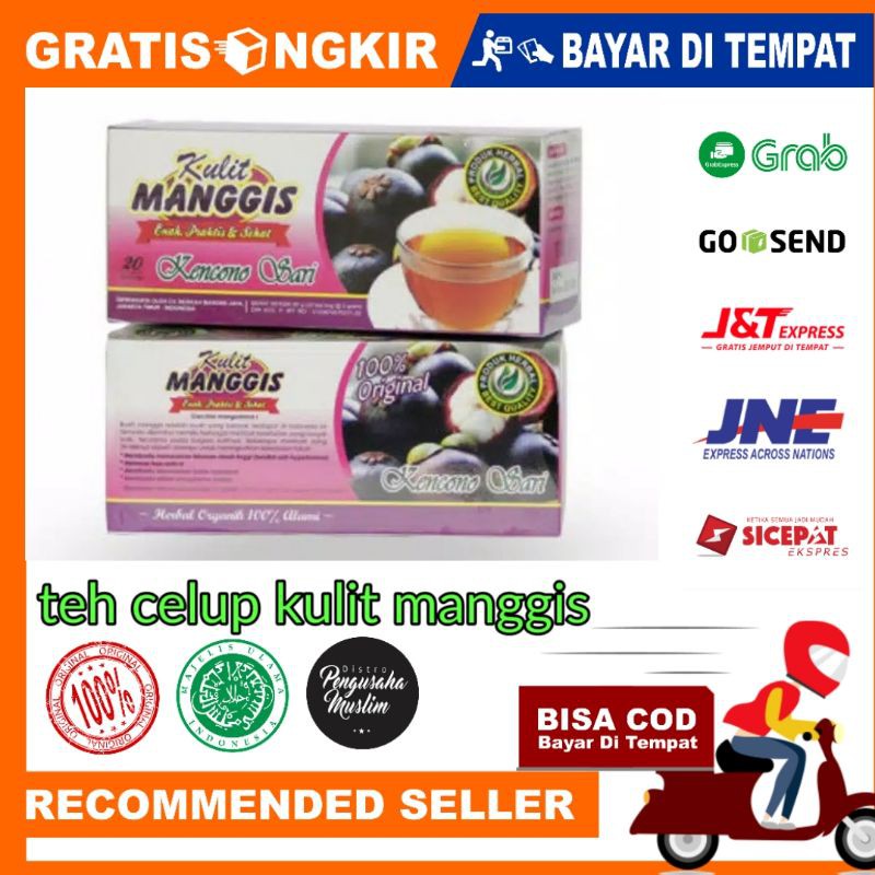 Teh Celup Kulit Manggis Herbal Asli Original 100% herbal isi 20 kantung