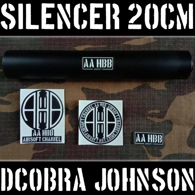 ------] silencer / peredam / suppressor dcobra johnson / dcobra m801 20cm