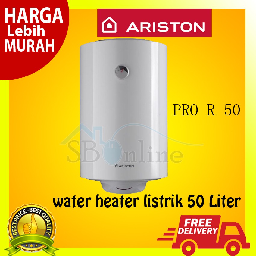 Pemanas Air Listrik Water Heater Ariston PRO R 50 Garansi Resmi