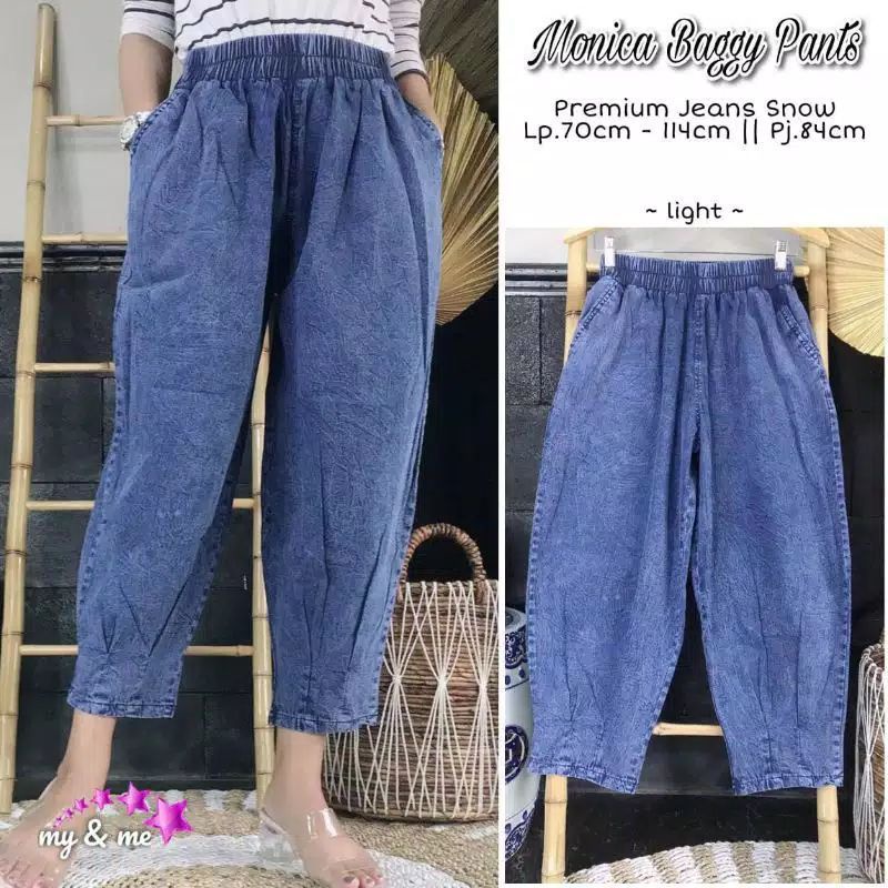 celana denim wanita baggy jeans best seller