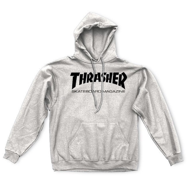 Hoodie thrasher skatemag grey original