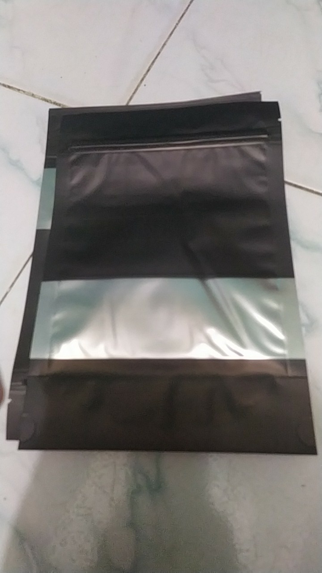 Standing Pouch Klip Window Metalize - Plastik Kemasan Makanan 16x24