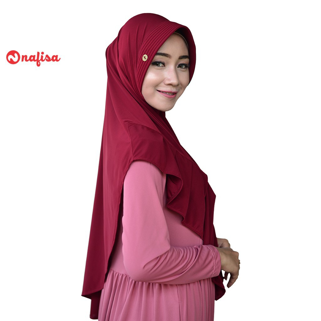 Jilbab Nafisa Yess/NF Tyass/Jilbab Rempel/HIjan Instan/Kerudung Syari