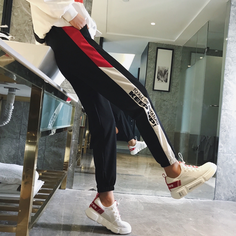 Bayar Di Tempat Xiaozhainv Highwaist casual celana Bayar Di Tempat Xiaozhainv Highwaist casual celana