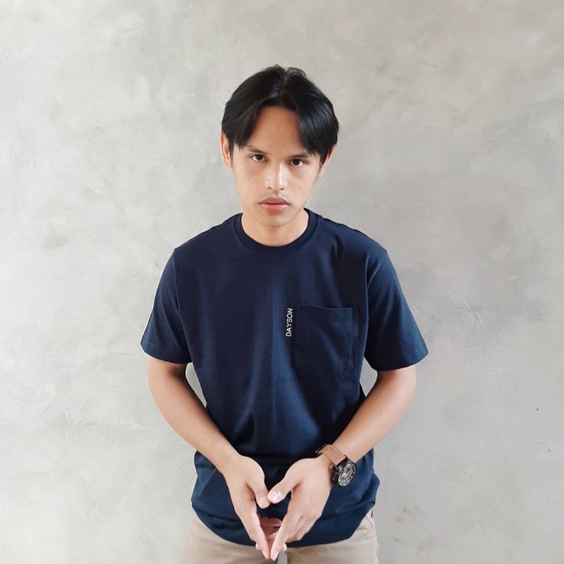 Kaos Distro / Kaos Pria / Dayson Navy Pocket