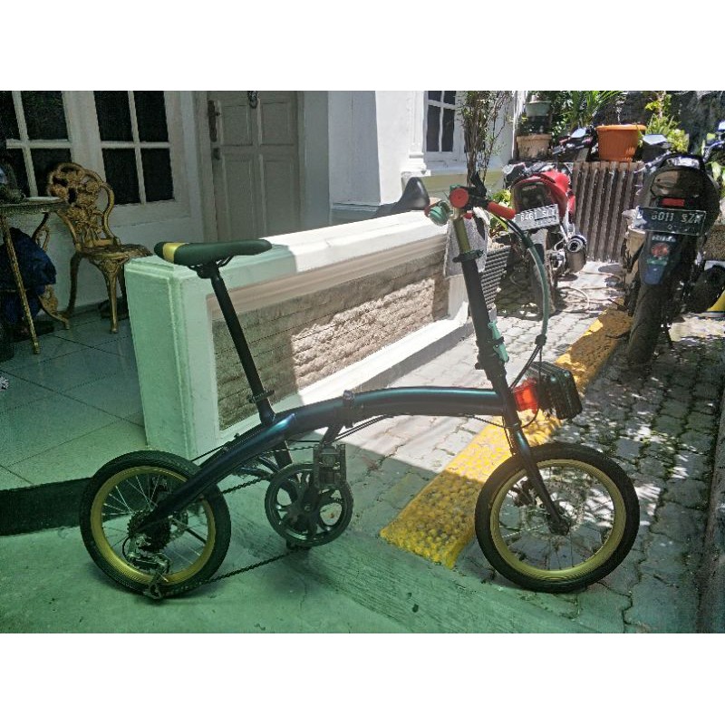 sepeda lipat exotic 16 discbrake