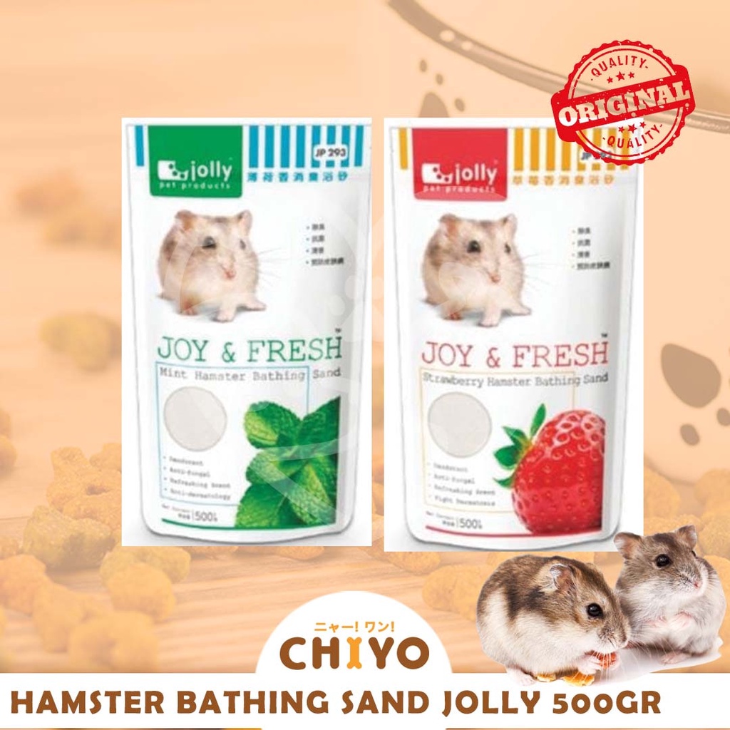 PASIR HAMSTER WANGI JOLLY 500GR [ BATHING SAND JOY &amp; FRESH ]