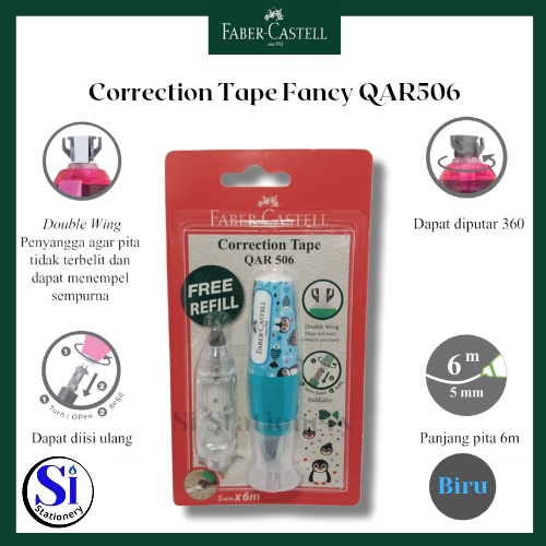 

Correction Tape Faber Castell QAR-506 motif + 1 Refill