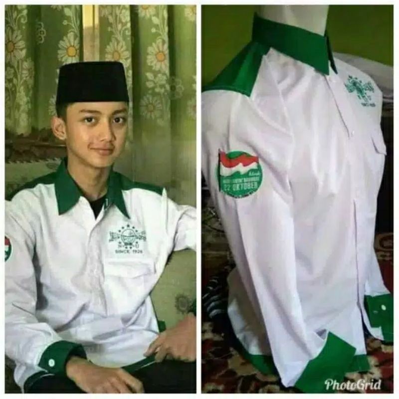 Kemeja HSN - Kemeja NU Santri Nasional - Baju Koko HSN - Kemeja NU - Kemeja Kerah HSN - Koko NU