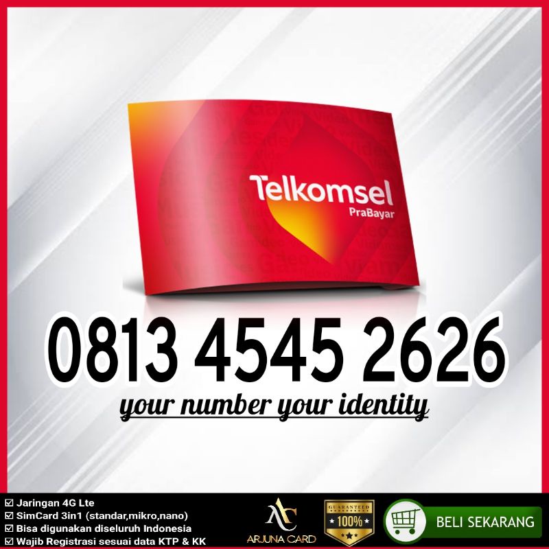 nomor cantik simpati 4545 2626 telkomsel ABAB CDCD