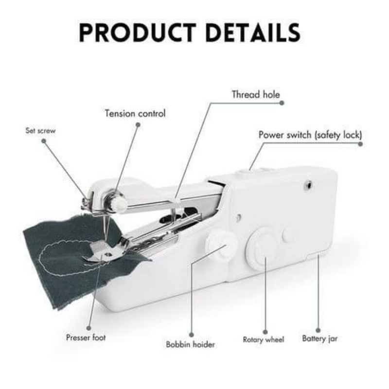 Mesin Jahit Portable - Mesin Jahit Tangan Mini Praktis