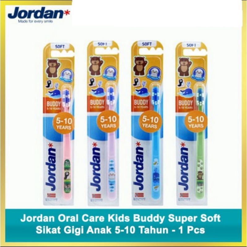 JORDAN Kids Toothbrush Buddy 5-10 Super Soft