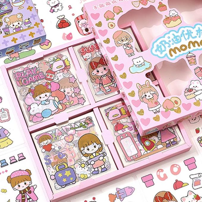 

Restock 100 Lembar Stiker Motif Kartun Korea Lucu Anti Air Dekorasi Handbook Scrapbook DIY
