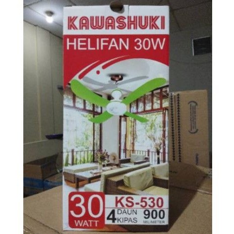 Kipas Angin Gantung 30 watt 4 Baling Myvo  / Kipas Baling - Baling/ Heli Fan Myvo 30 Watt 4 Baling