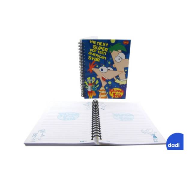 

Dadi - Phineas And Ferb Note Book / Buku memo/ Buku Tulis