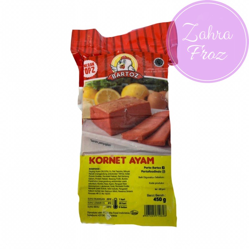 

BARTOZ KORNET AYAM 450 GR