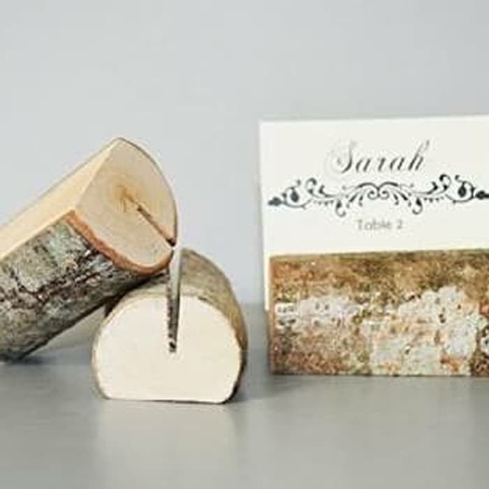 Wedding name card 5 cm holders rustic wood card holder shabby